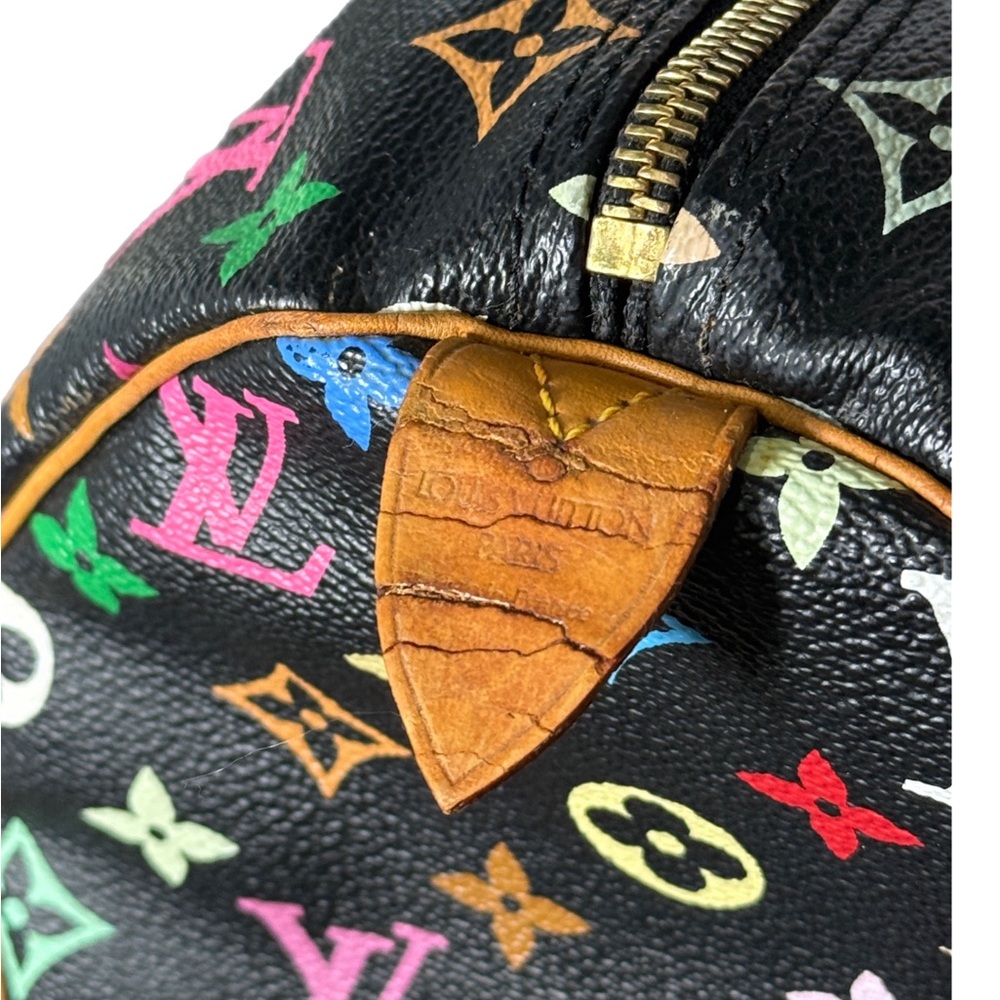 Authentic Louis Vuitton Murakami Speedy 30 – Multicolor Black - Picture 10 of 13